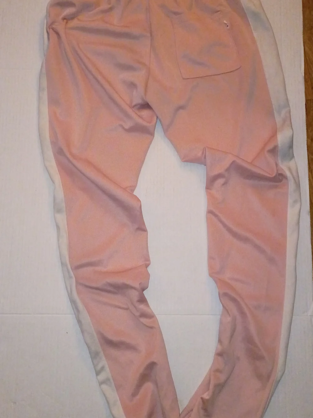 Girls' Pink Joggers with White Side Stripe